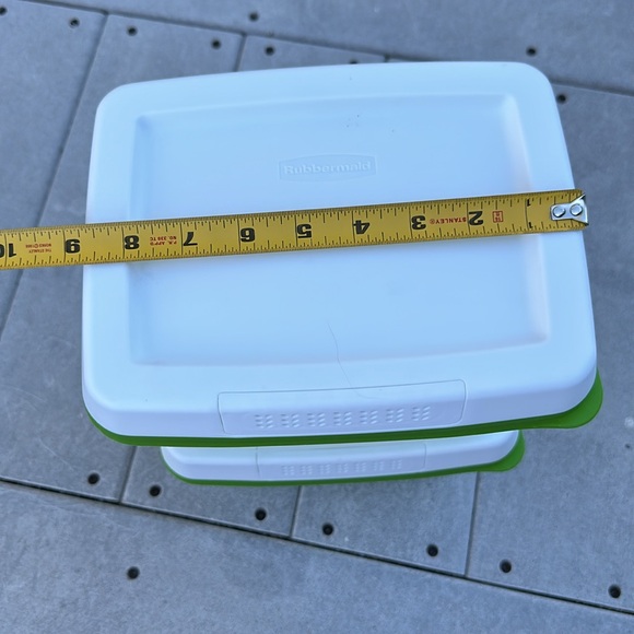 Set 2 Rubbermaid Fresh Works Produce Savers Vegetables Storage Bins Refrigerator - Picture 5 of 15